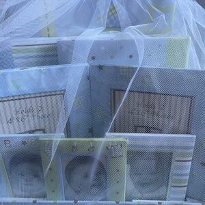 Baby shower gift  Photo Album Set in Blue and Green